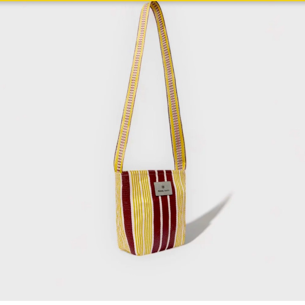 Günes Swim Crossbody Ribbon Bag in Mocha